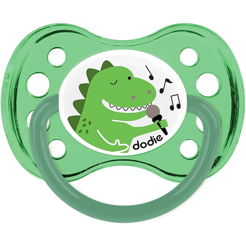 Set de 2 sucettes en silicone 6 mois+ - Tigre/Dinosaure 