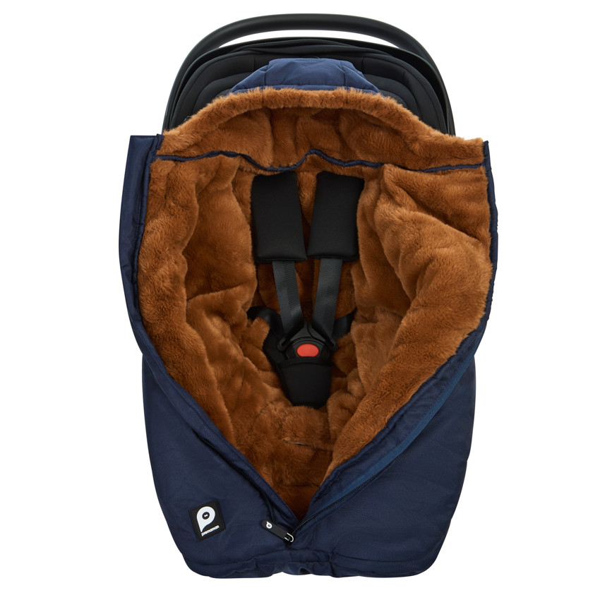 Chancelière doublée sherpa Ocho Cosy bleu marine 