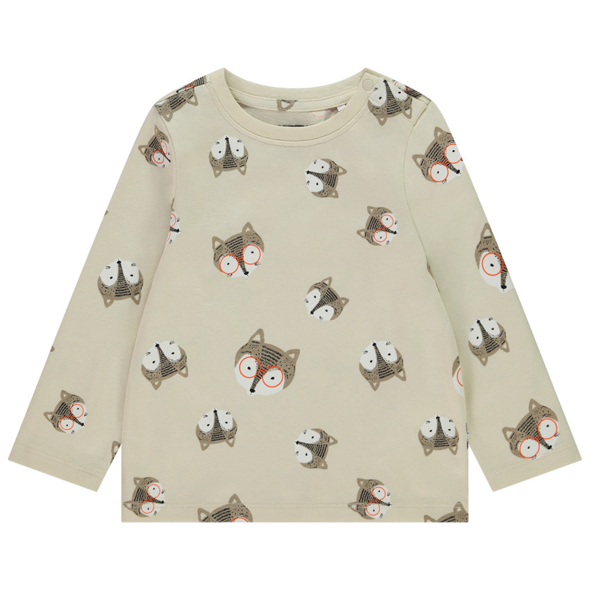 T-shirt manches longues imprimé animaux pour bébé garçon 