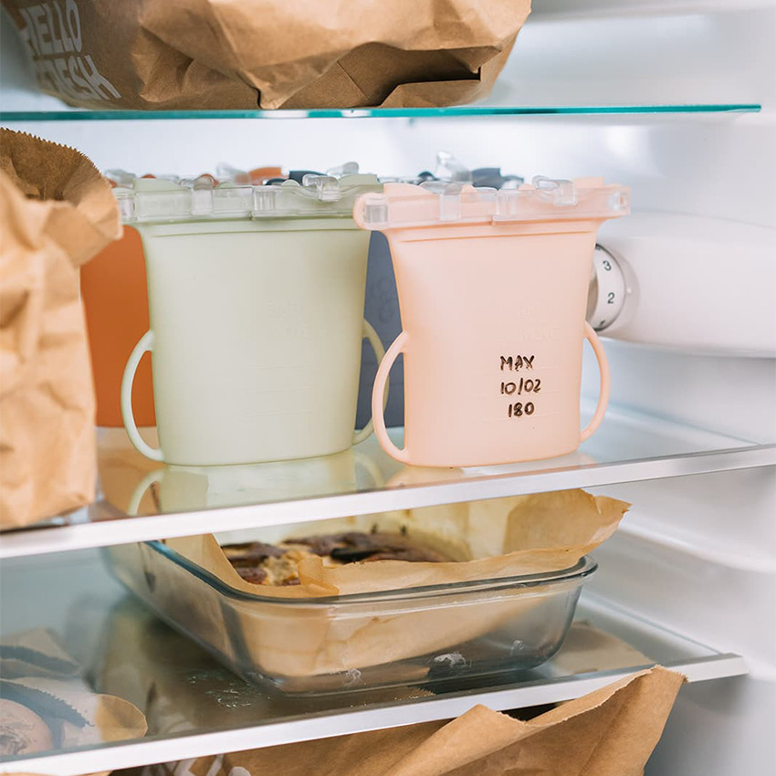 Set van 2 Herbruikbaar Bewaarzakken Yummy Bag 230ML Denim 