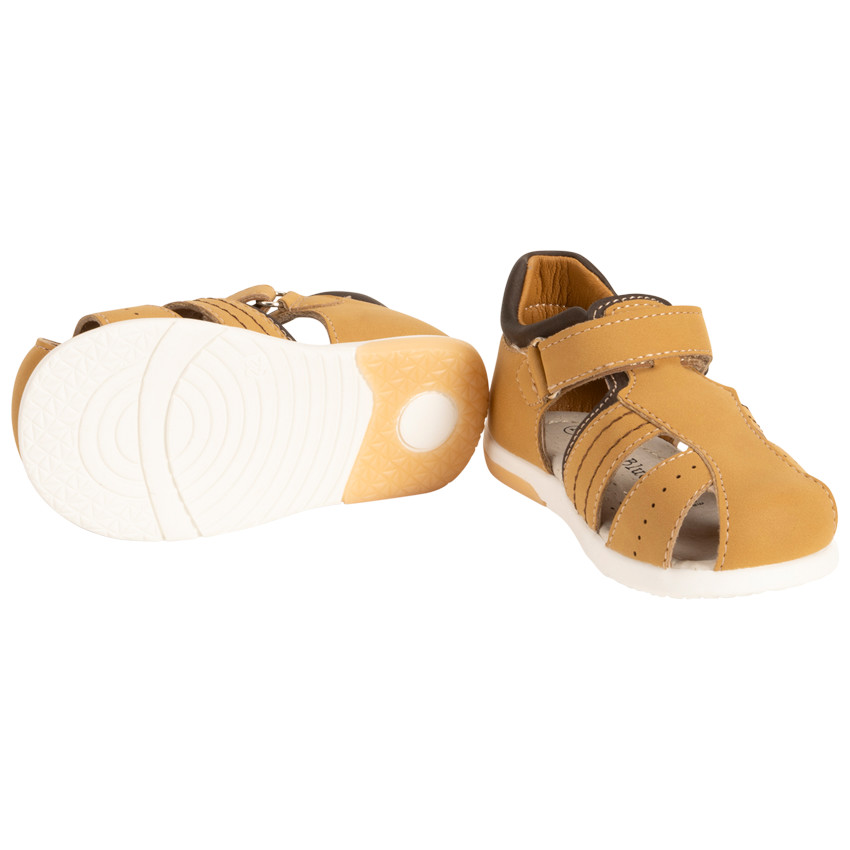 Sandalen velcro met perforaties voor baby jongen 