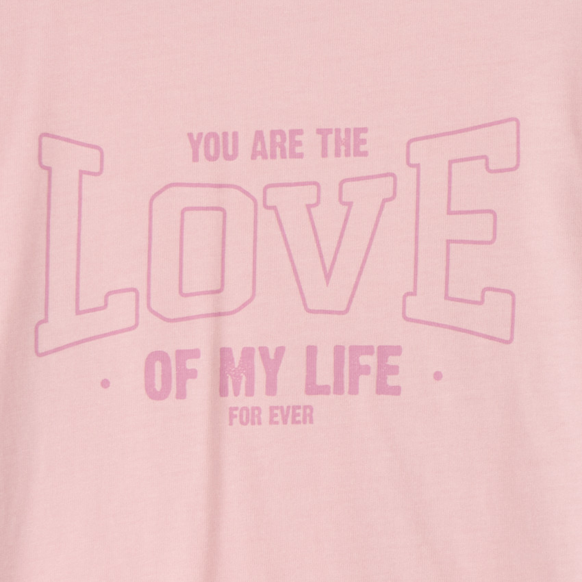 T-shirt manches longues print fantaisie pour fille 