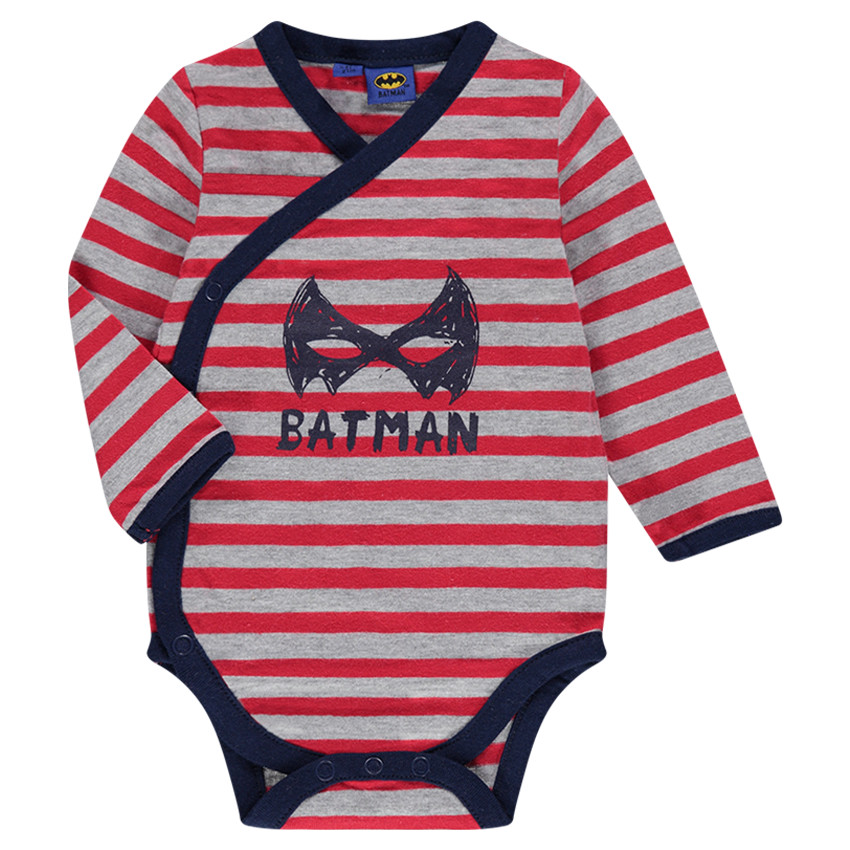 Body manches longues rayé print BATMAN 