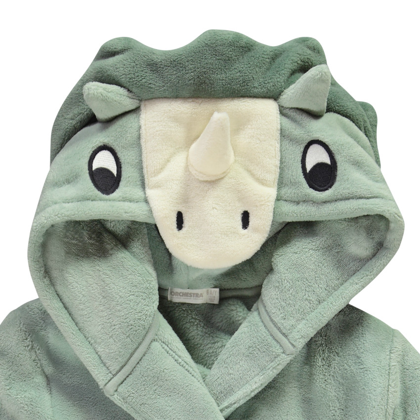 Robe de chambre dinosaure en sherpa pour garçon  