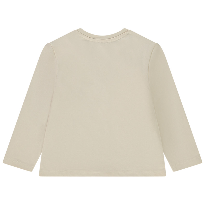 T-shirt met lange mouwen puff print dinosaurus voor baby jongen 