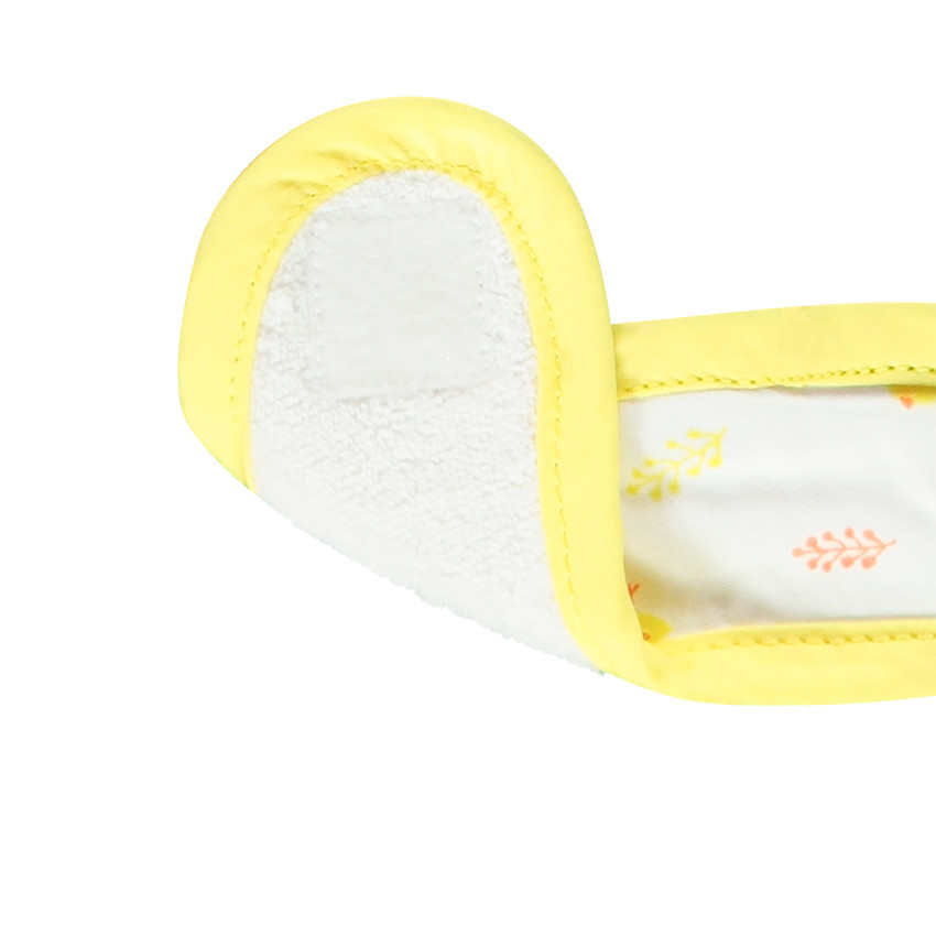 Lot de 2 bavoirs en éponge imprimé poussins pour bébé fille 