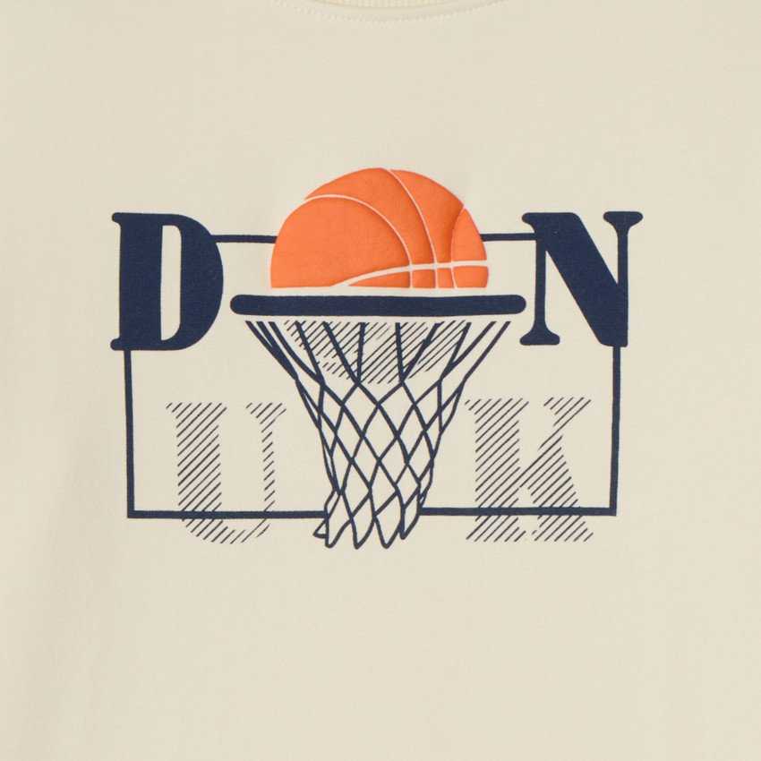 Sweatshirt met puff print voor jongens 