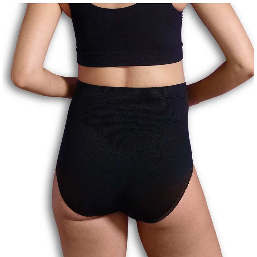 M - Culotte de soutien sans coutures - Noir 