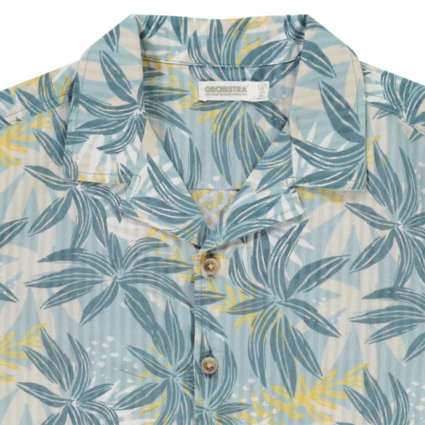 Chemise manches courtes imprimé palmiers pour garçon 