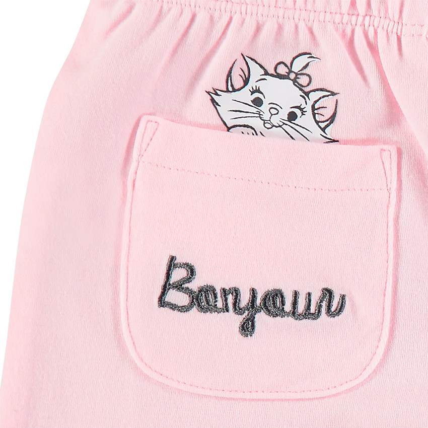 Pyjama en jersey avec haut rayé et Aristochats Disney printés  