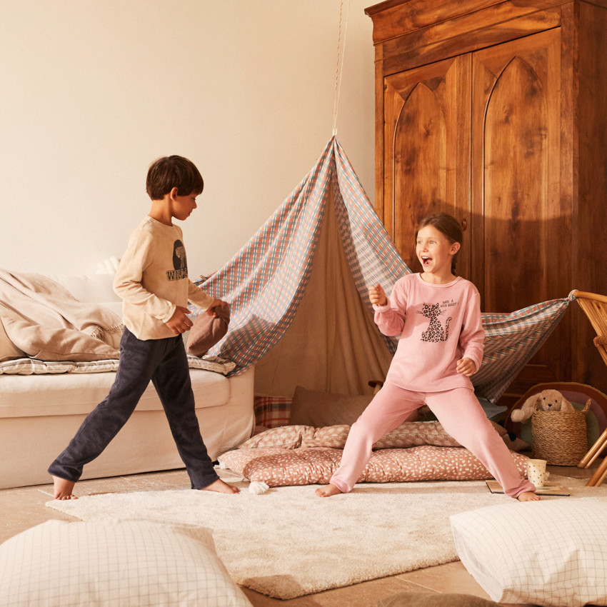 Set pyjama 2 pièces en velours fantaisie pour garçon  