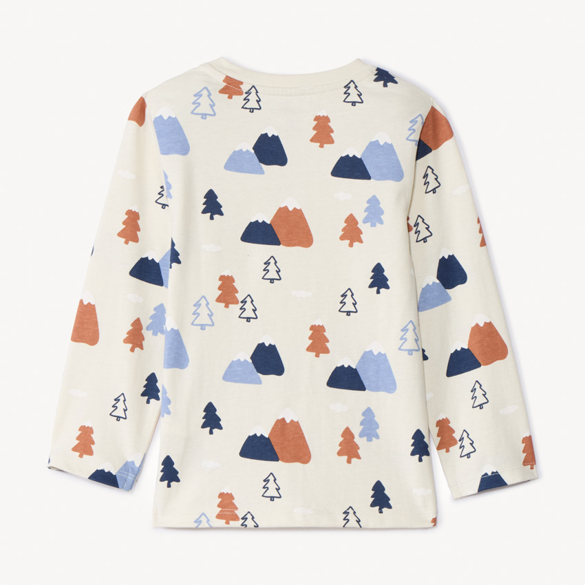 T-shirt manches longues imprimé fantaisie pour bébé garçon 