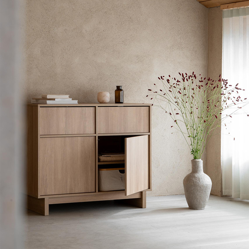 Commode 2 portes Kyo Honey Ash 