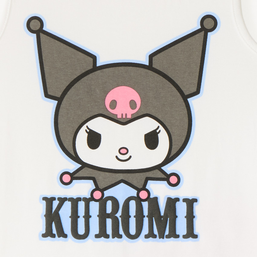 Set 2 pièces de pyjama débardeur + short Kuromi Hello Kitty pour fille 