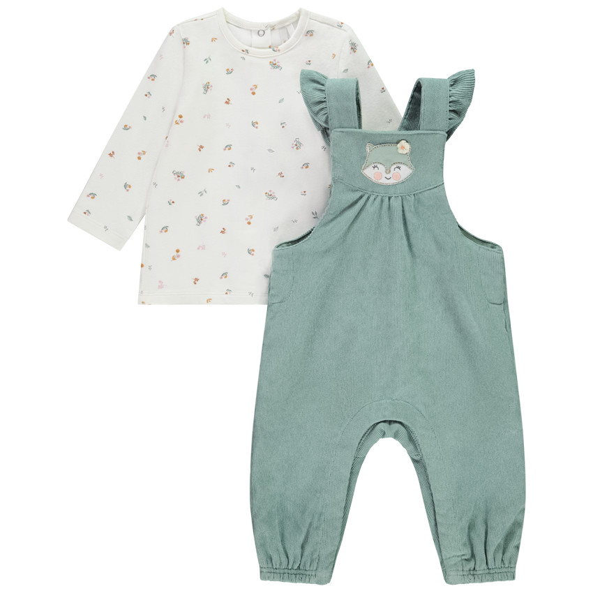 Set van 2 delen met fluwelen overgooier voor meisjes 