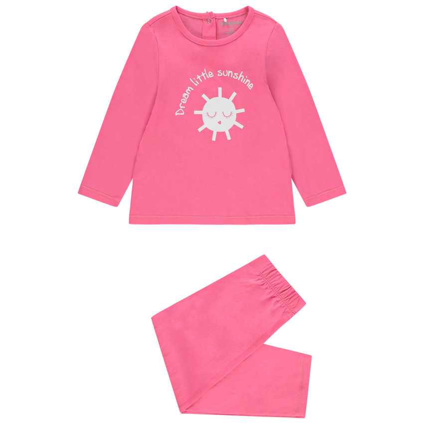 Pyjama van jersey met opgedrukte zon 