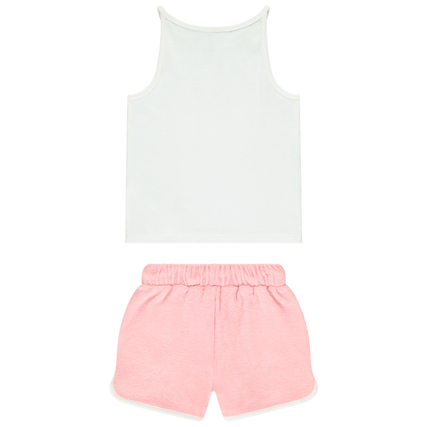 Ensemble 2 pièces avec débardeur printé surf pour fille 