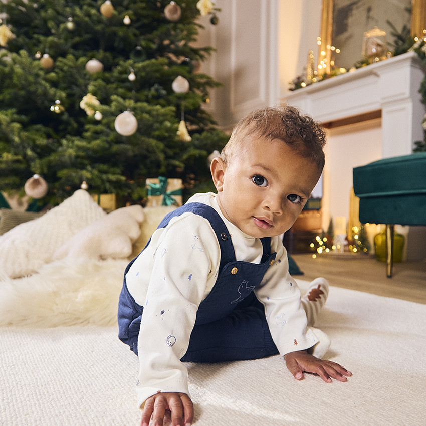 Ensemble salopette + t-shirt fantaisie pour bébé garçon 