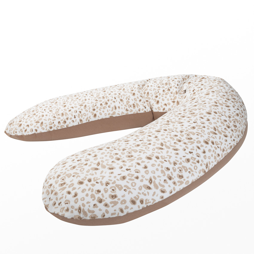 borstvoedingskussen met microballetjes 160 cm leopardprint 