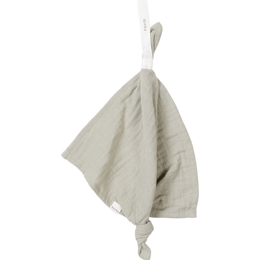 Attache sucette Mouchoir Faroo Sage 