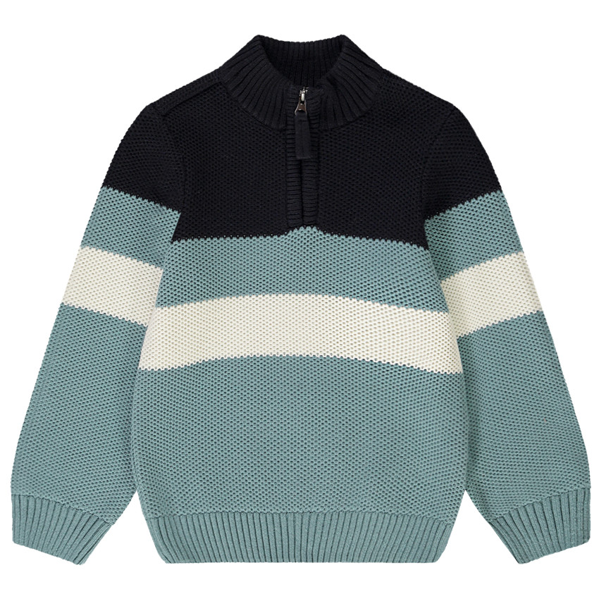 Pull camionneur effet color block pour garçon 