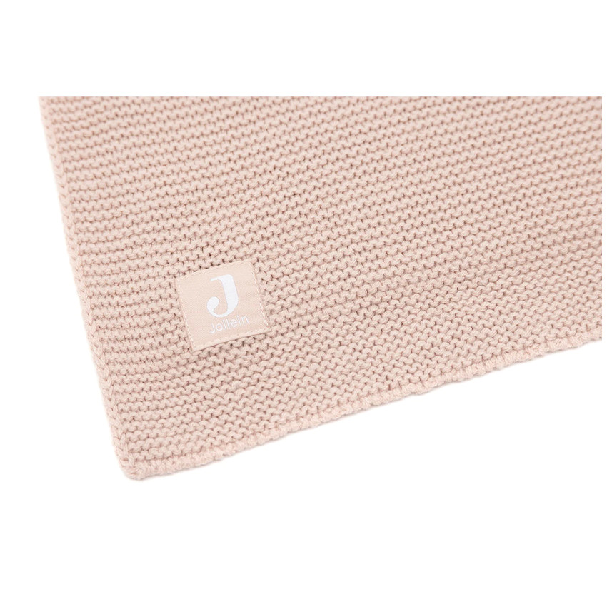 Deken wieg Basic Knit 75x100 cm - Wild Rose 