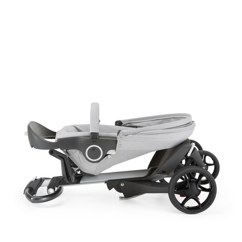 Poussette Xplory V5 avec châssis noir Grey Melange