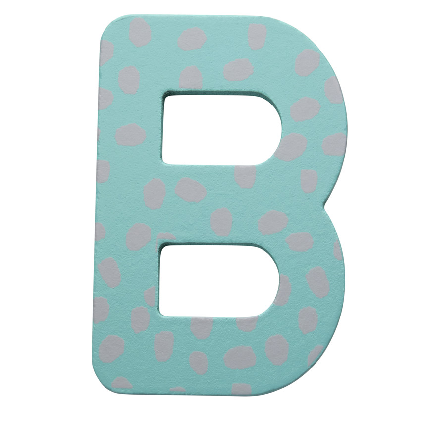 Houten decoratieve letter B 