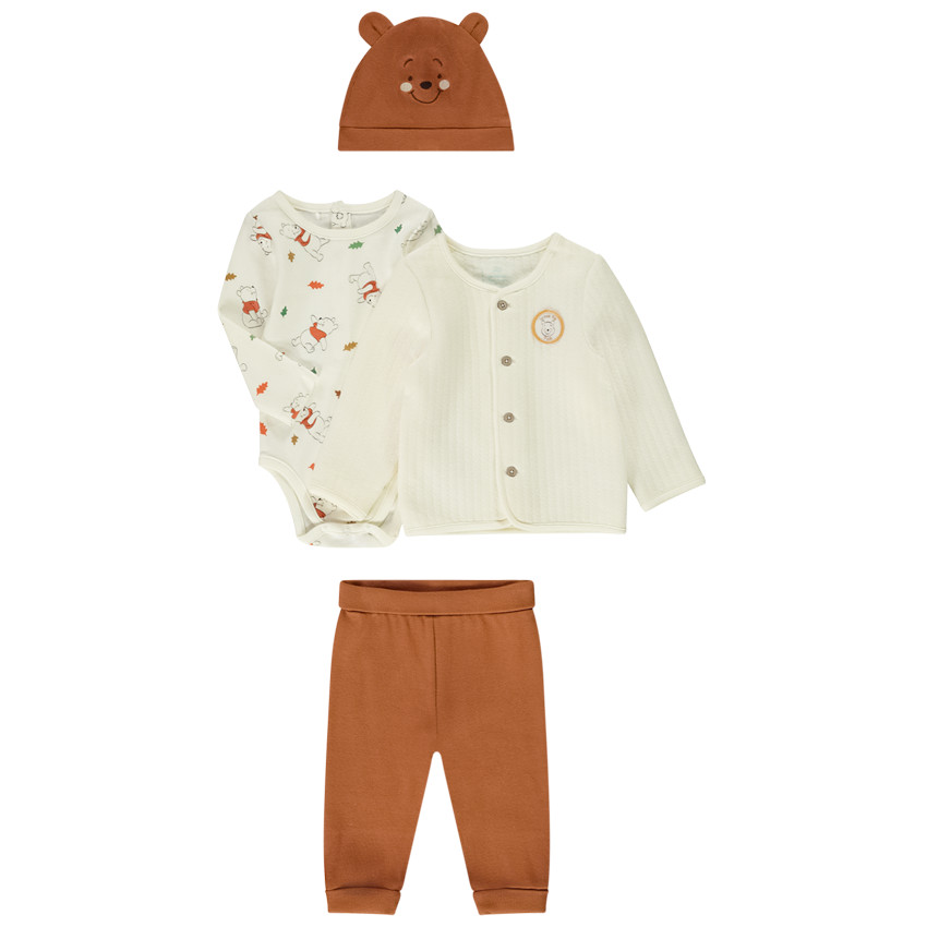 Ensemble 4 pièces Winnie l'Ourson Disney pour bébé garçon 