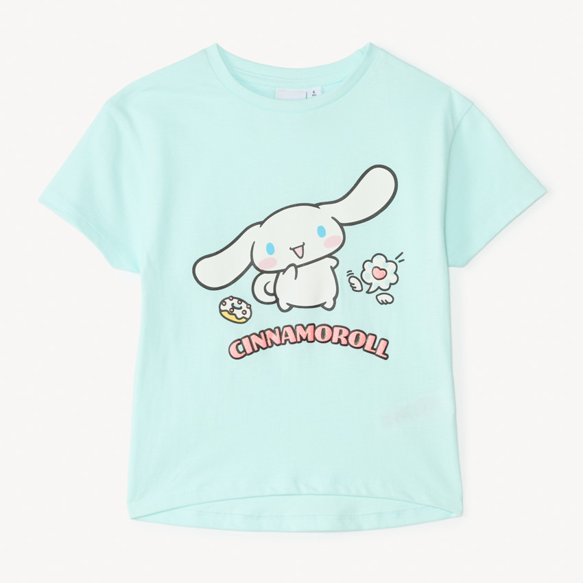 T-shirt manches courtes Cinnamoroll Hello Kitty fille 