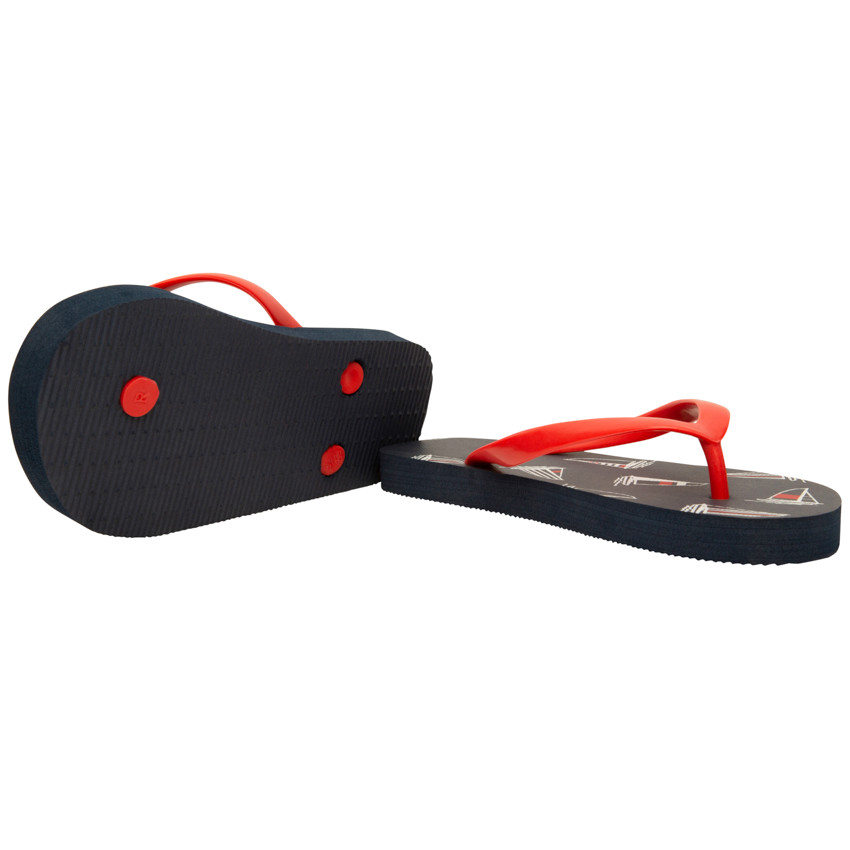 Tongs imprimé voiliers pour garçon avec lanière selon l'âge 