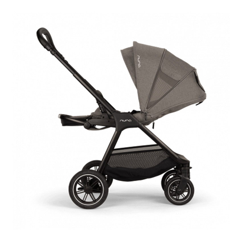 Poussette compacte Triv Next granite cuir noir  