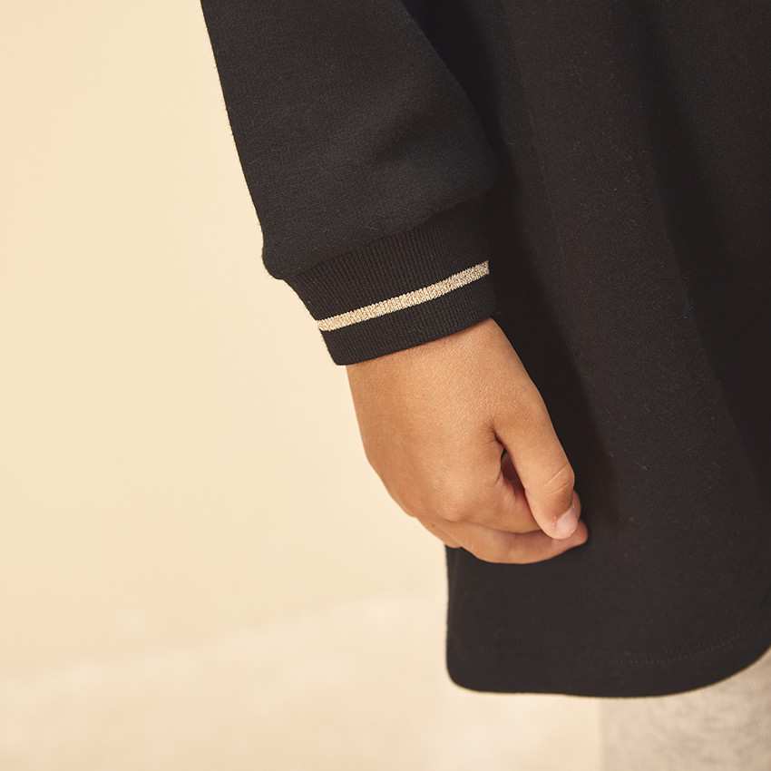 Fleece jurk met lange mouwen voor meisjes 