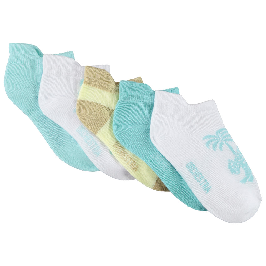 Lot de 5 paires de chaussettes courtes fantaisie pour garçon 