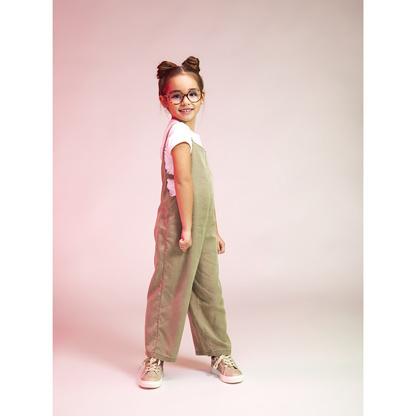 Combinaison longue unie en lyocell pour fille 