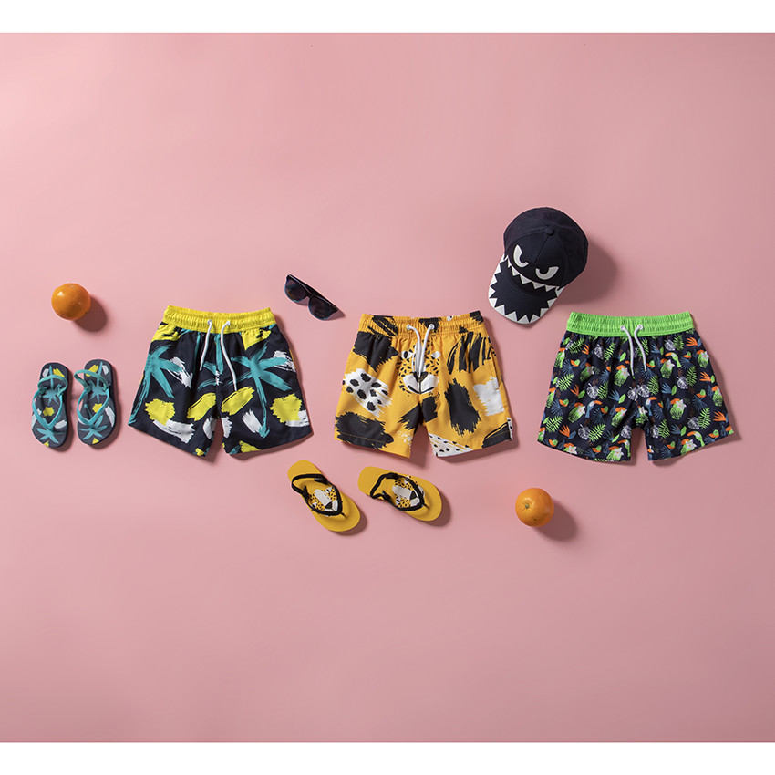 Short de bain imprimé palmiers pour enfant garçon 