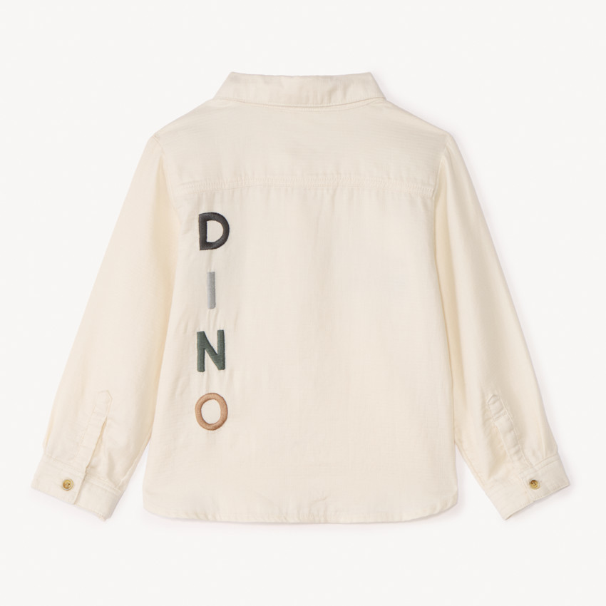 Chemise manches longues motifs dinos pour bébé garçon 