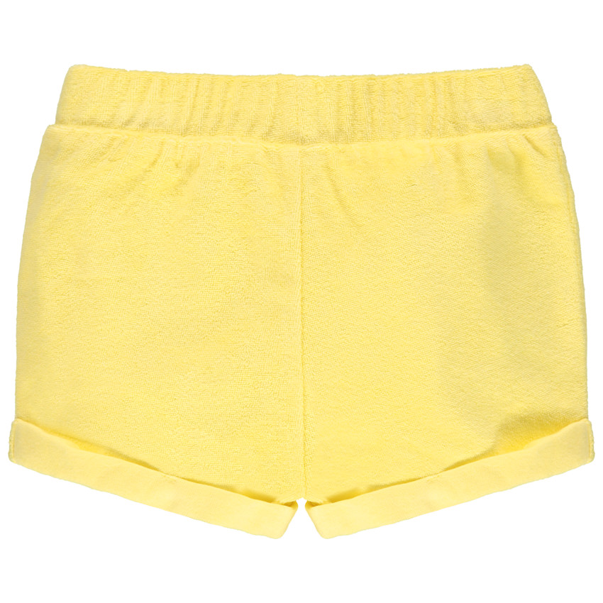 Short en éponge avec noeud à la taille 