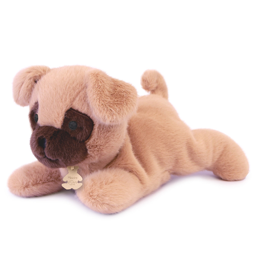 Peluche lestée Les P’tits Relax 22CM Chien Beige 