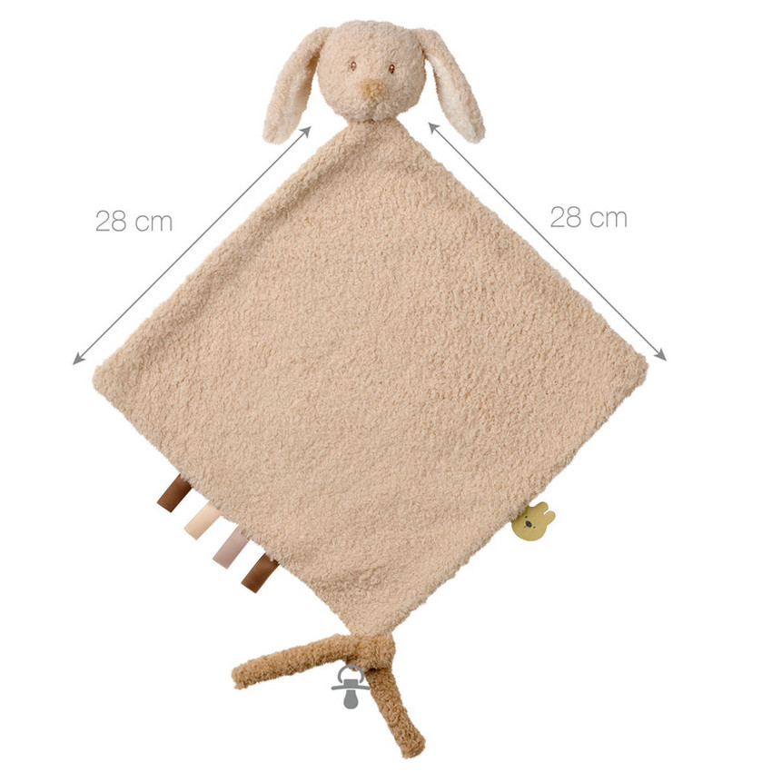Knuffeldoekje maxi Teddy-Konijn 35cm 