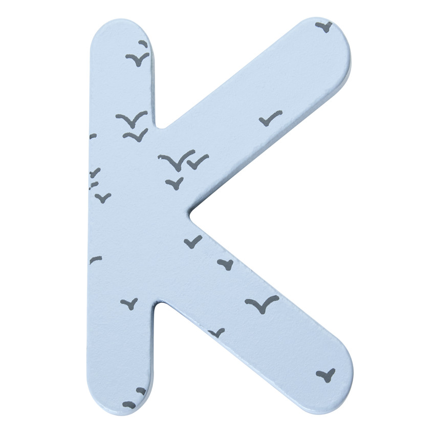 Lettre décorative en bois K 