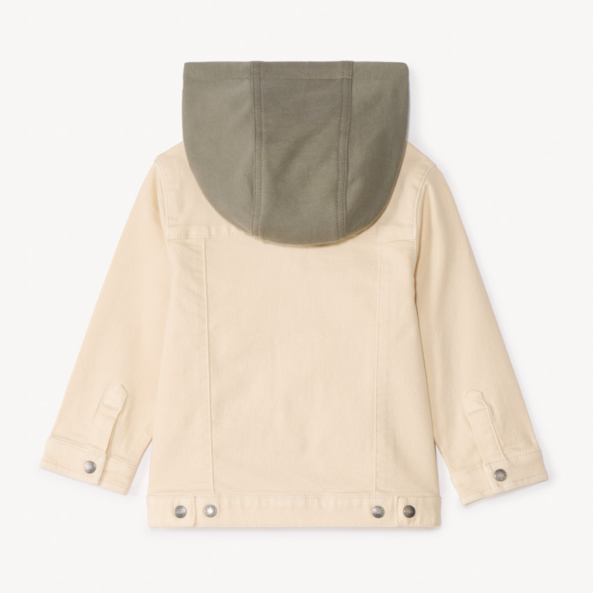 Veste en jean à capuche amovible pour bébé garçon 