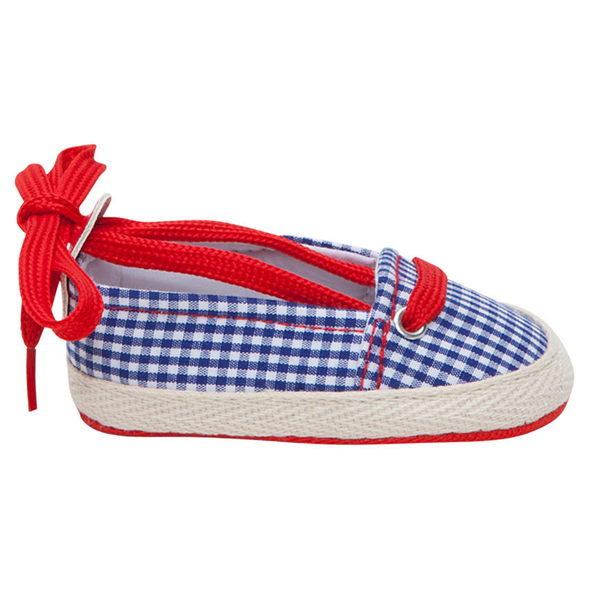 Espadrilles en toile motif vichy 
