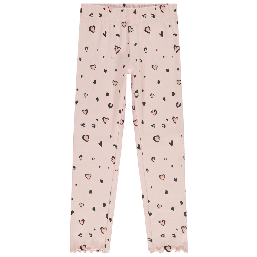 Pyjama 2-delig in bedrukt jersey met stippen voor meisjes 