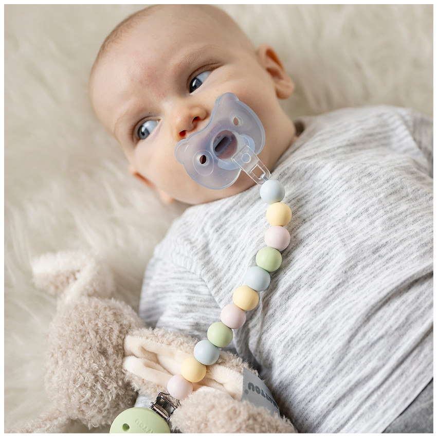 Fopspeenketting silicone Multicolors Groen 