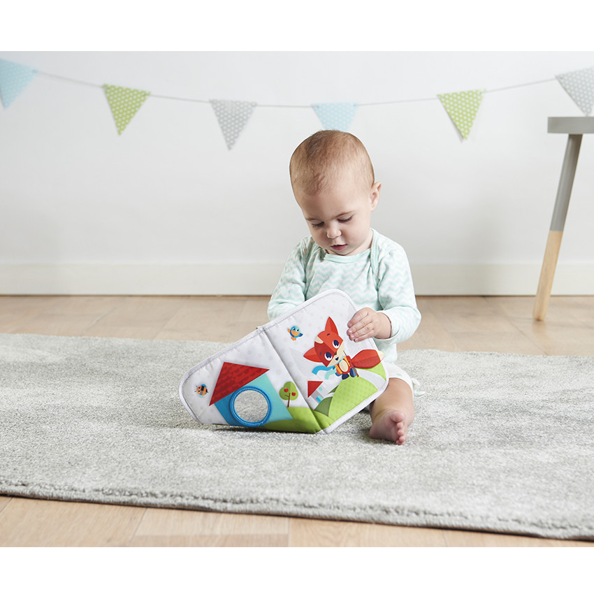 Livre en tissu "Devine où je voyage" 