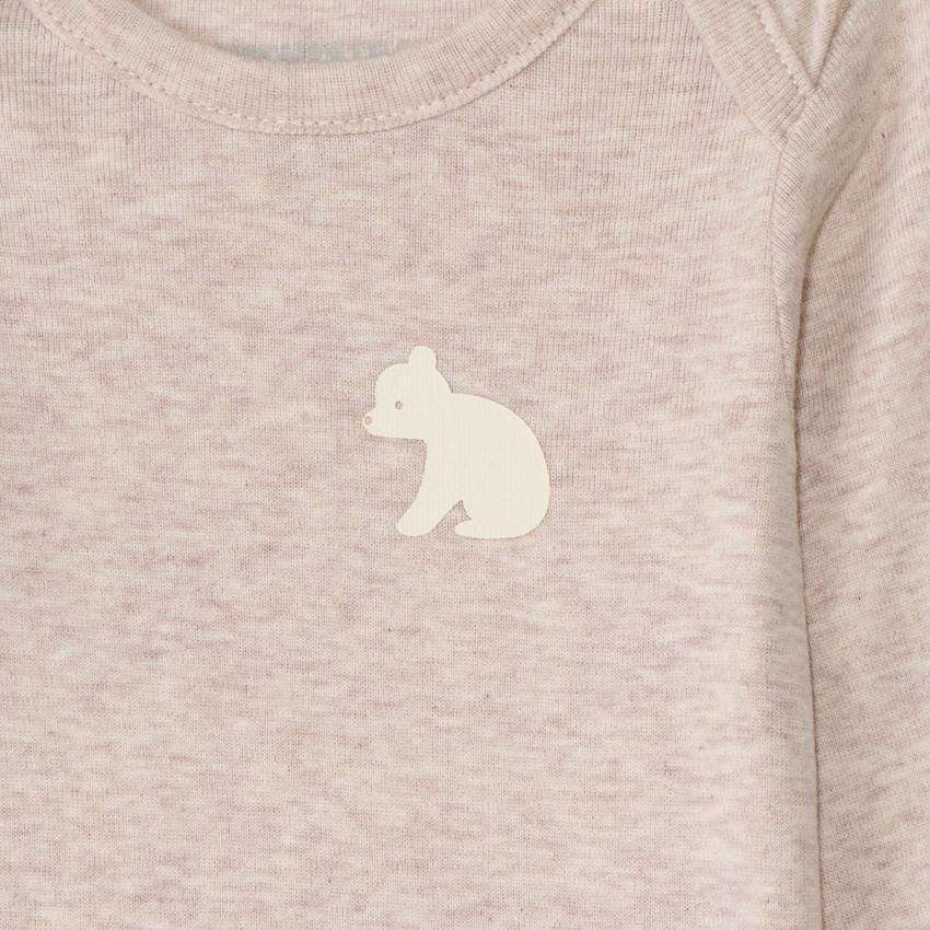 Set van 5 lange mouwen bedrukt rompertjes voor jongen. 