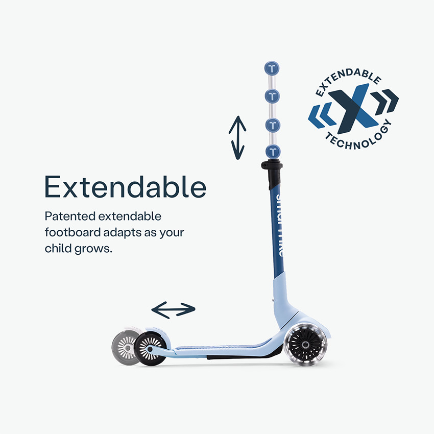Trottinette 3 roues Xtend-Mini Ride 12mois-9ans Soft Blue 