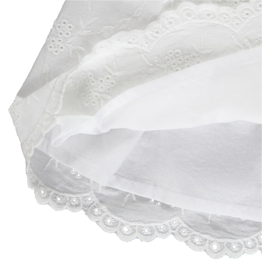 Robe de cérémonie en broderie anglaise pour bébé fille 