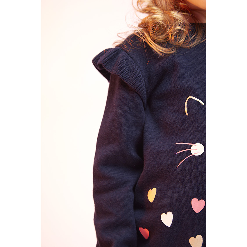 Trui van katoen met fantasieprint voor baby meisjes 